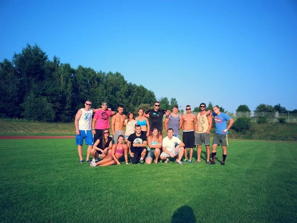 Parta Ultimate Fitness na hřišti, kde se v roce 2013 začínalo